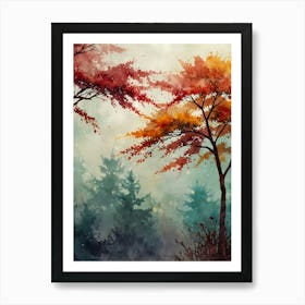 Autumn Trees 4 Art Print