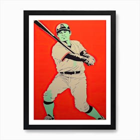 Baseball Pop Art 1 Art Print