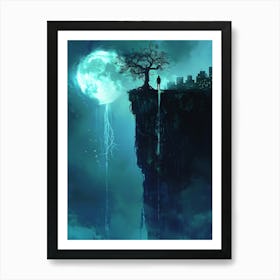 City On A Cliff Art Print