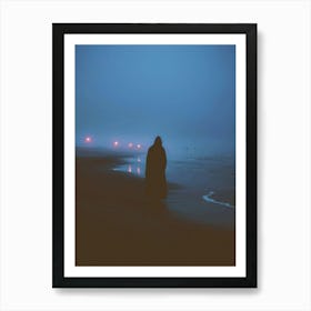 Waves Crashing on the Shores | The Art of Loneliness Art Print