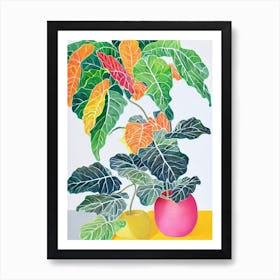 Fiddle Leaf Fig Eclectic Boho Art Print