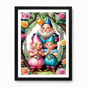 Dwarfs small family Art Print