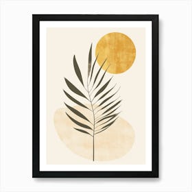 Palm Leaf Canvas Print Art Print