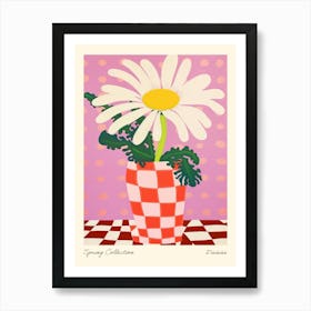 Spring Collection Daisies Flower Vase 2 Art Print