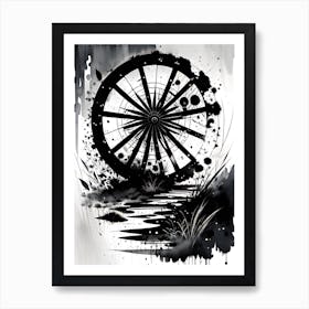 Water Wheel Art Print