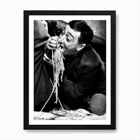 Toto Eating Spaghetti Art Print