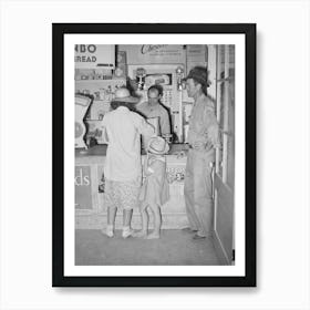 In The Grocery Store Of The Casa Grande Valley Farms, Pinal County, Arizona By Russell Lee Art Print