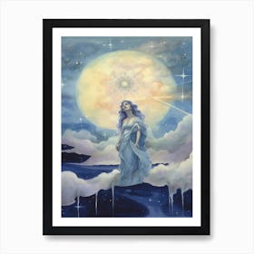 Aphrodite Blue Dream Painting 2 Art Print