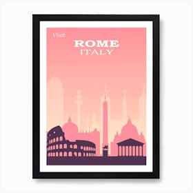 Rome Travel Poster, Karen Arnold Art Print