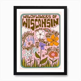 Wisconsin Wildflowers Art Print