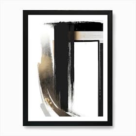 Black And Gold Canvas Print 56 Art Print