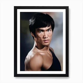 Color Photograph Of Bruce Lee Art Print
