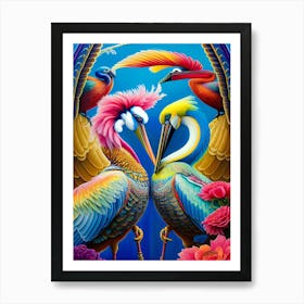 Two Birds In Love Art Print