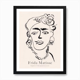 Frida Matisse by Jaron Su Art Print