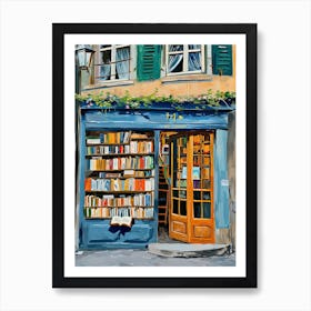 Zurich Book Nook Bookshop 2 Art Print