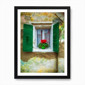 The Floral Window Art Print