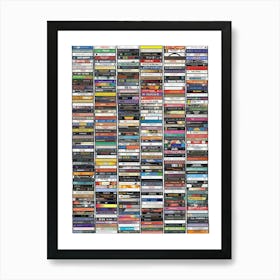 Ultimate 1990s Music - Cassette Print Art Print