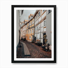 Old German Half Timbered Houses 03 Art Print