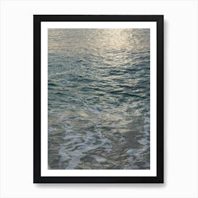 Sea water and subtle reflections of sunlight 3 Art Print