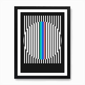 Retro Lines 2 Art Print