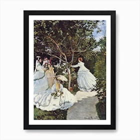 Women In The Garden (1866), Claude Monet Art Print
