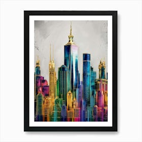 New York City Skyline 2 Art Print