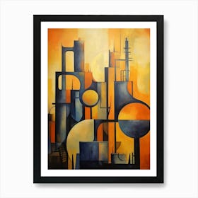 Industrial Abstract Minimalist 9 Art Print