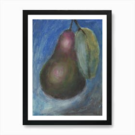 Pear And A Leaf Art Print