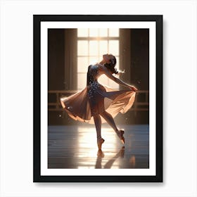 Ballet Dancer In The Dance Studio Art Print