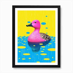 Duckling & Dots Circle 3 Art Print
