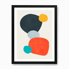 Expressionist and colorful abstract 1 Art Print