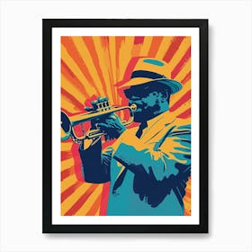 New Orleans Jazz National Historic Park Retro Pop Art 8 Art Print