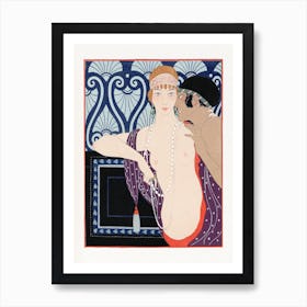 Les Trois Beautes De Mnasidika (1922), George Barbier Art Print