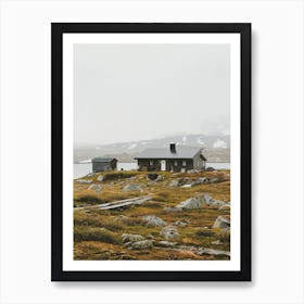 Fjord Homestead Art Print
