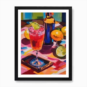 Tequila Cocktail Art Print