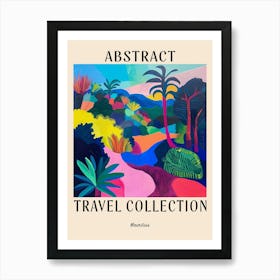 Abstract Travel Collection Poster Mauritius 6 Art Print