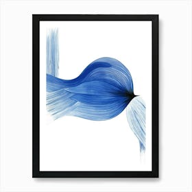 Abstract Of A Blue Bird Affiche