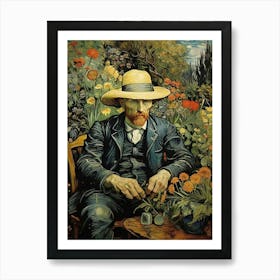 Gardener By Vincent Van Gogh art print Art Print