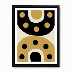 "Close" Mid Century Abstract 3 Art Print