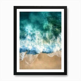 Aerial View Of The Ocean 4 Art Print