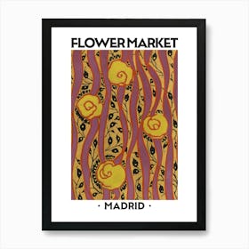 Flower Market Madrid Eugene Seguy Vintage Botanical Art Print