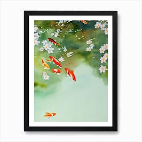 Koi Fish II Storybook Watercolour Art Print