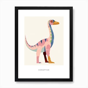 Nursery Dinosaur Art Eoraptor 1 Poster Art Print