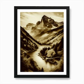 Sepia 14 Art Print