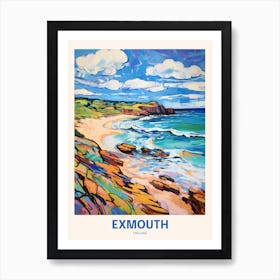 Exmouth England 5 Uk Travel Poster Art Print