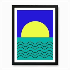 Sunrise Over The Ocean 4 Art Print