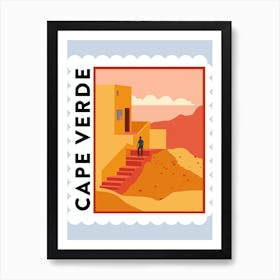 Cape Verde Travel Stamp Poster Art Print