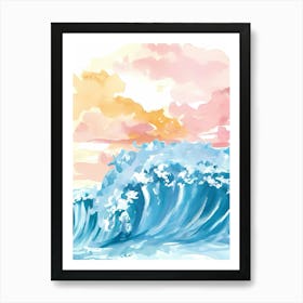 Watercolor Ocean Wave Art Print