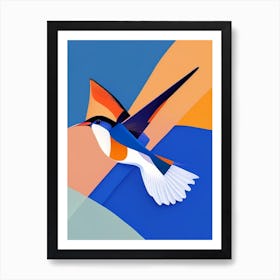 Barn Swallow Pop Matisse Bird Art Print