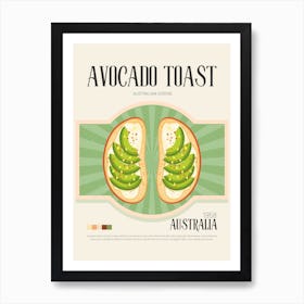 Avocado Toast Art Print